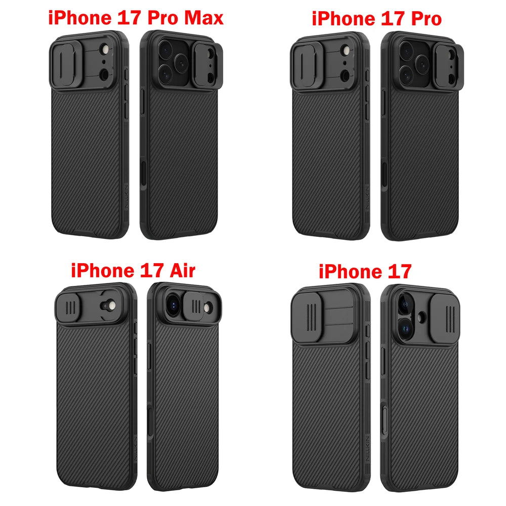 Phone case Nillkin For iPhone 17 Pro Max 17 Air 16 Pro Max 16Pro Magnetic CamShield Pro Case Slide Cover Lens PC+TPU Protection