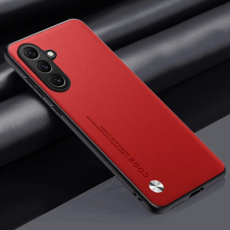 Luxury PU Leather Case For Samsung Galaxy C55 F55 M55 5G Back Cover Matte Shockproof Silicone Full Protection Phone Case Coque