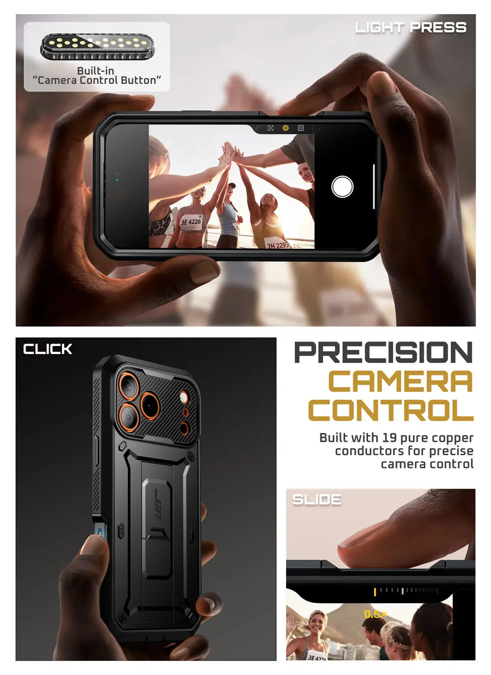 SUPCASE For iPhone 17 Pro Case 6.3" (2025) UB Pro Full-Body Heavy Duty Rugged Phone Case with Built-in Screen Protector