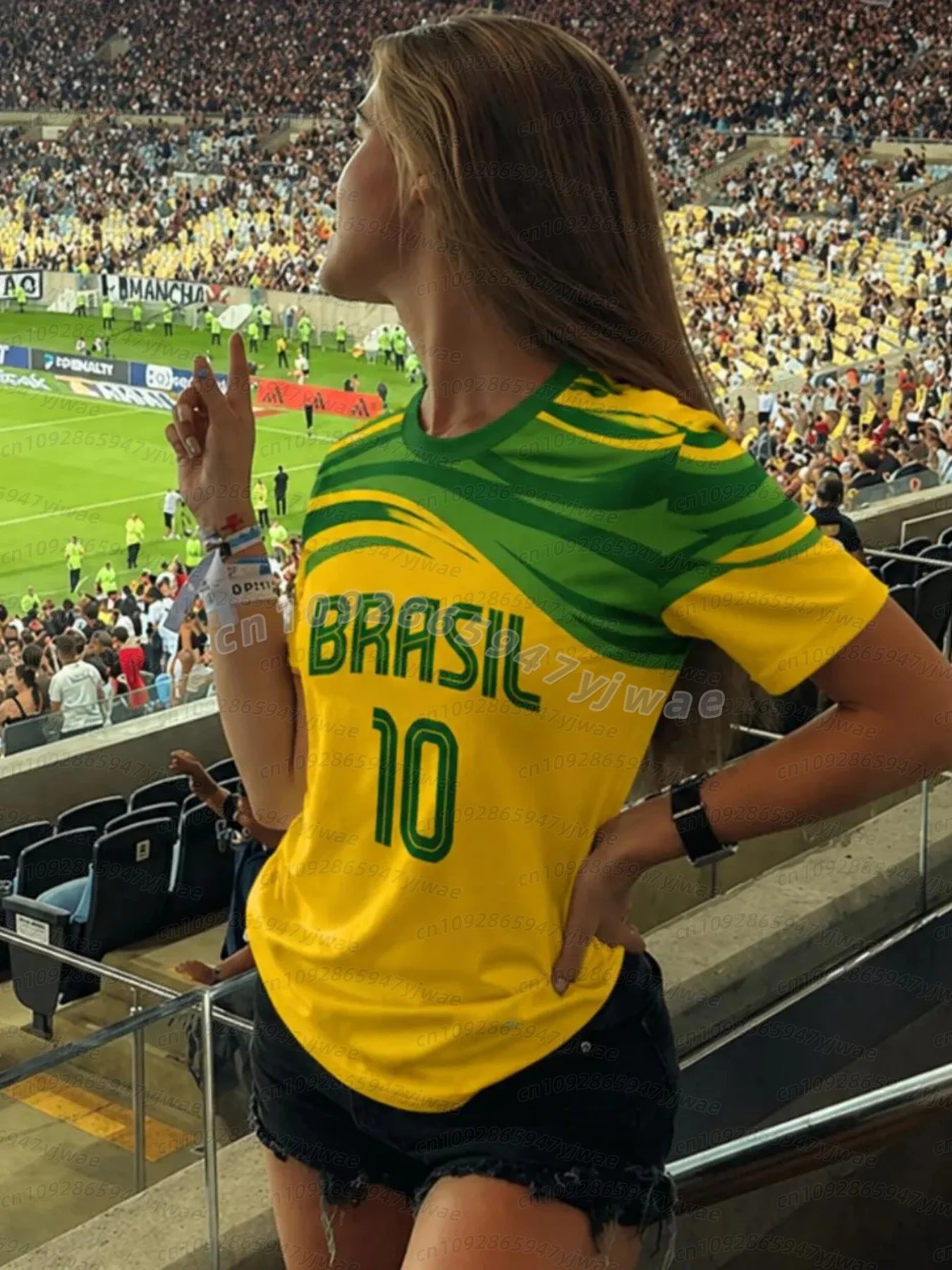 2026 Women Cheerleaders BRASIL O-Neck Short Sleeve T-Shirt