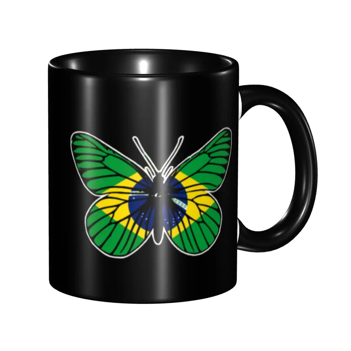 Customized Brazil Flag Brazilian Flag Coffee Mugs DIY Ceramic Tea Milk Cup