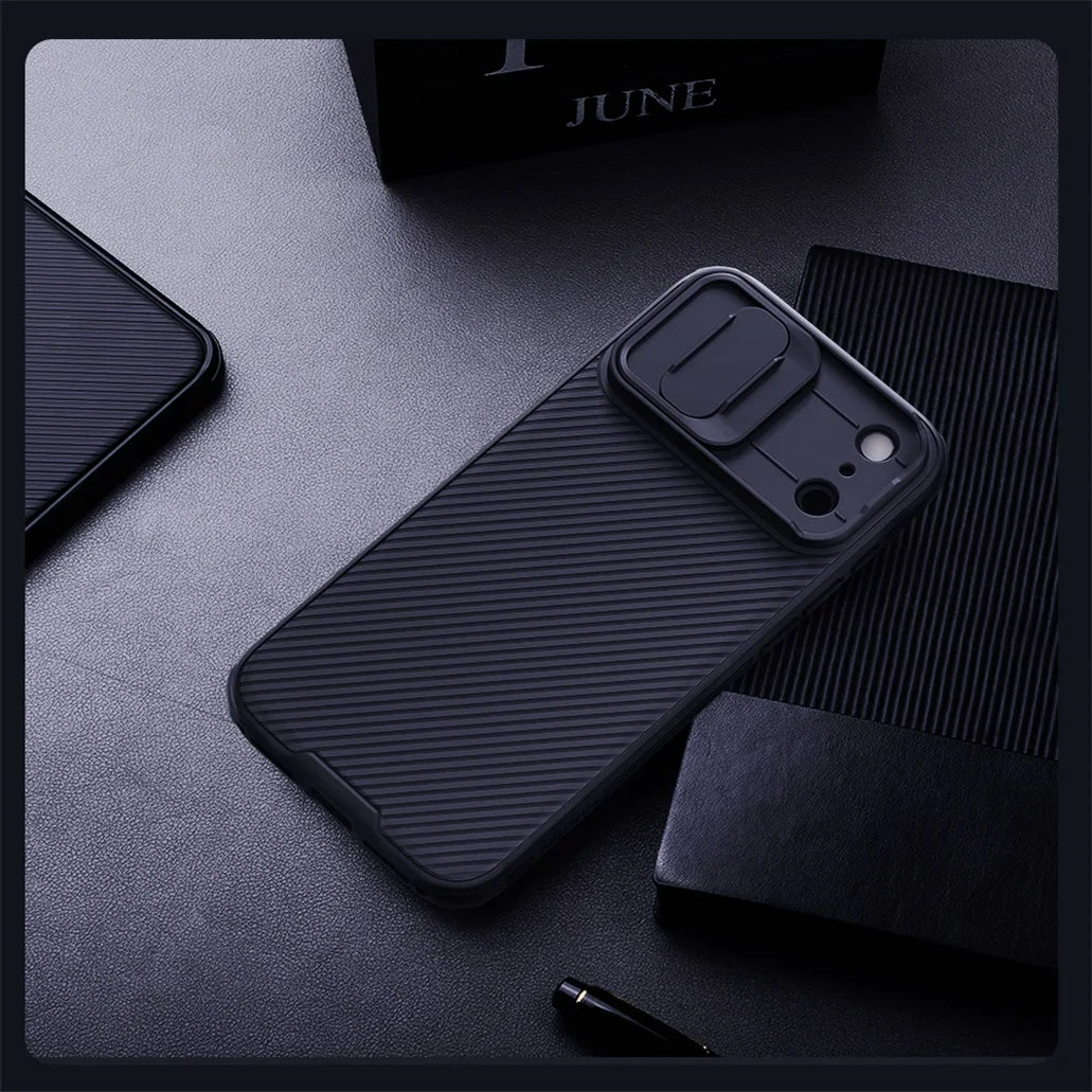 Phone Case NILLKIN For iPhone 17 Pro Max / 17 Pro Case CamShield Pro Shockproof Privacy Protection Slide Camera Cover For iPhone 17 / Air