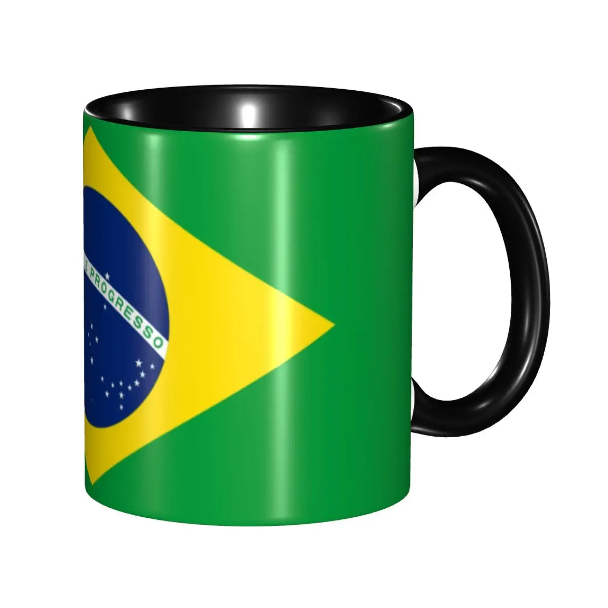 Customized Brazil Flag Brazilian Flag Coffee Mugs DIY Ceramic Tea Milk Cup