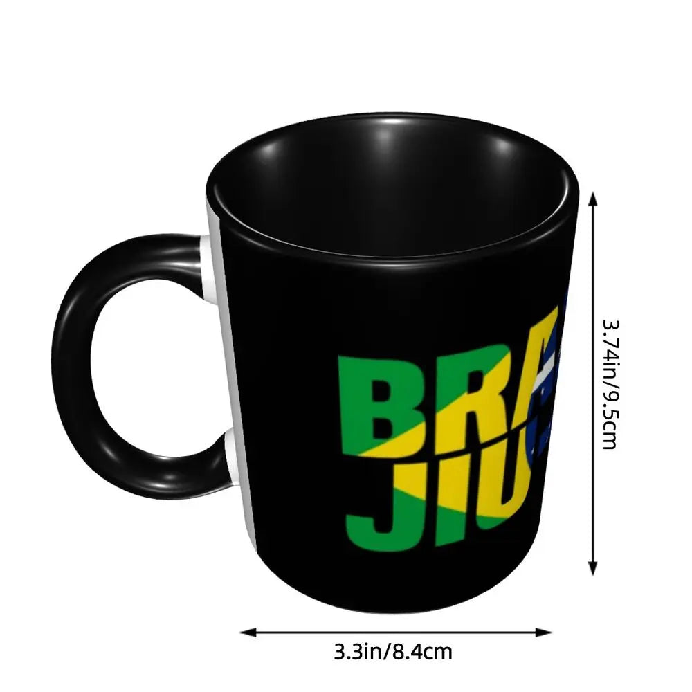 Customized Brazil Flag Brazilian Flag Coffee Mugs DIY Ceramic Tea Milk Cup