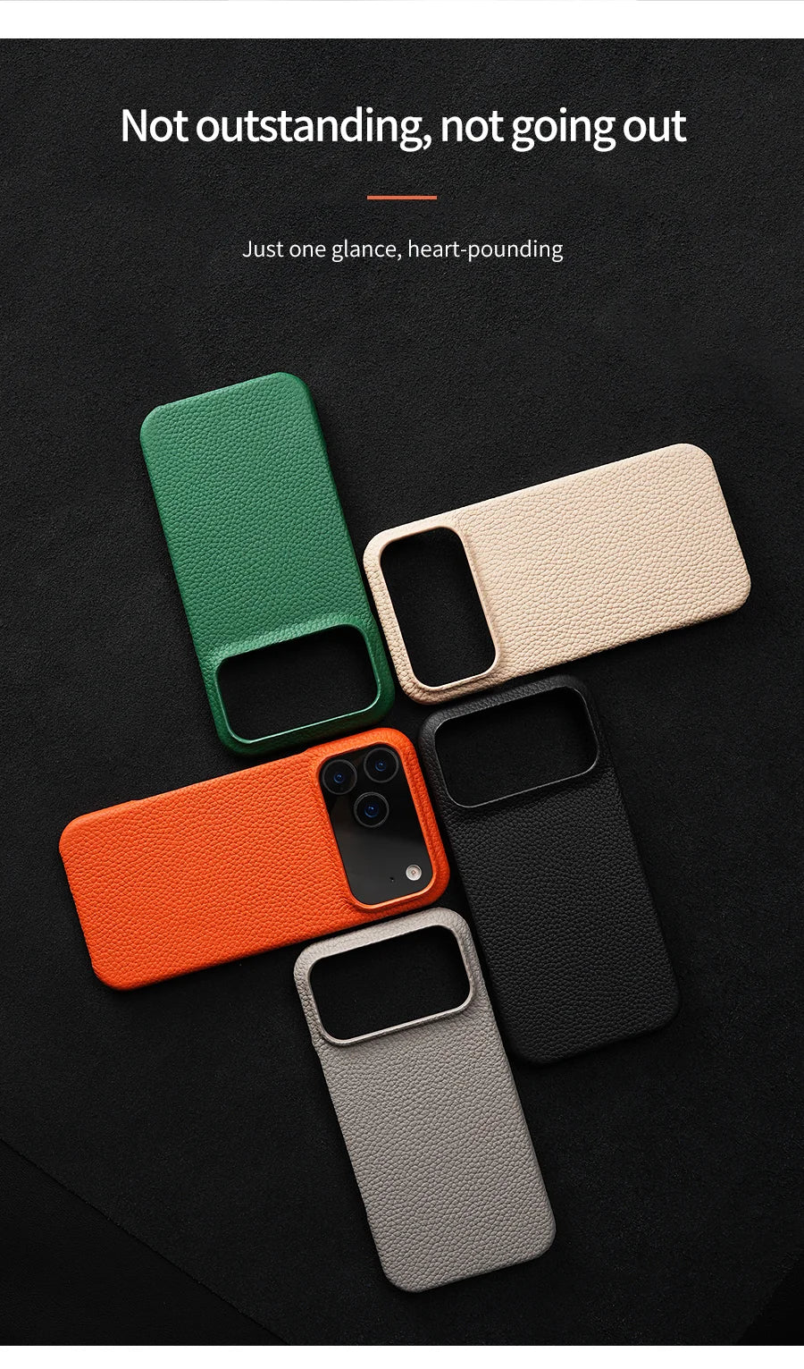 Phone Case for iPhone 17 Air 15 16 Pro Max 17Pro Lychee Natural Cowhide Leather Magnetic Magsafe Protector Luxury Phone Back Cover