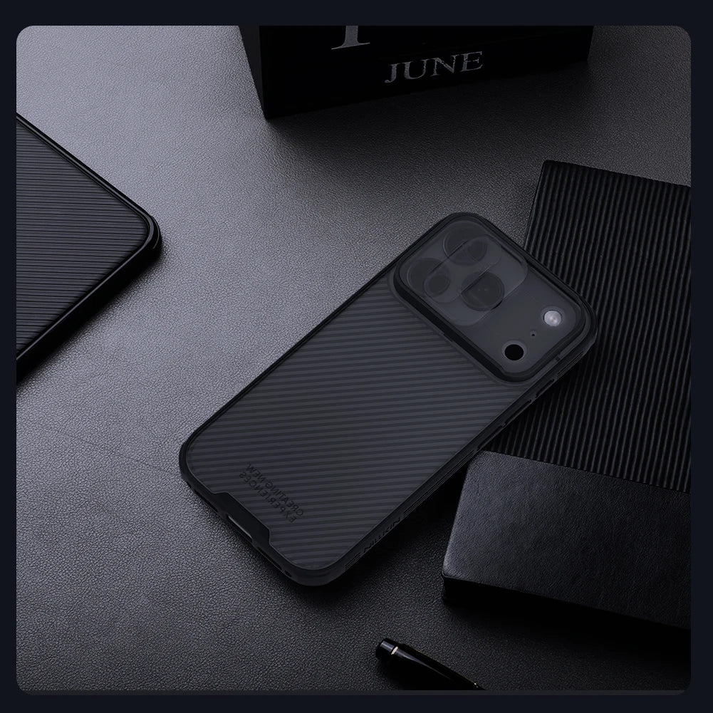 Phone Case NILLKIN For iPhone 17 Pro Max / 17 Pro Case CamShield Pro Shockproof Privacy Protection Slide Camera Cover For iPhone 17 / Air