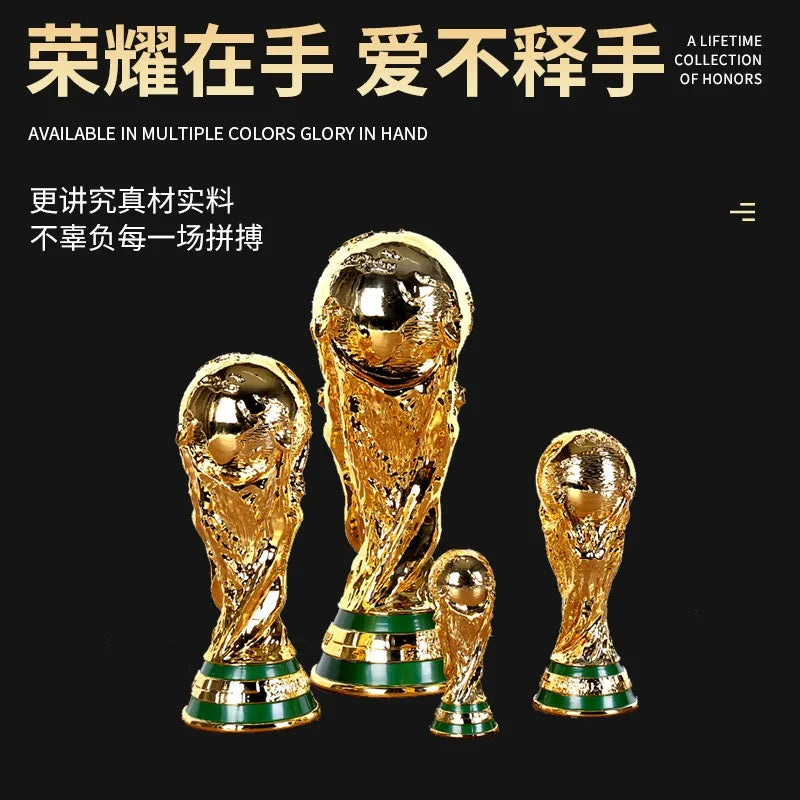 World Cup Trophy Model Golden Resin Replica