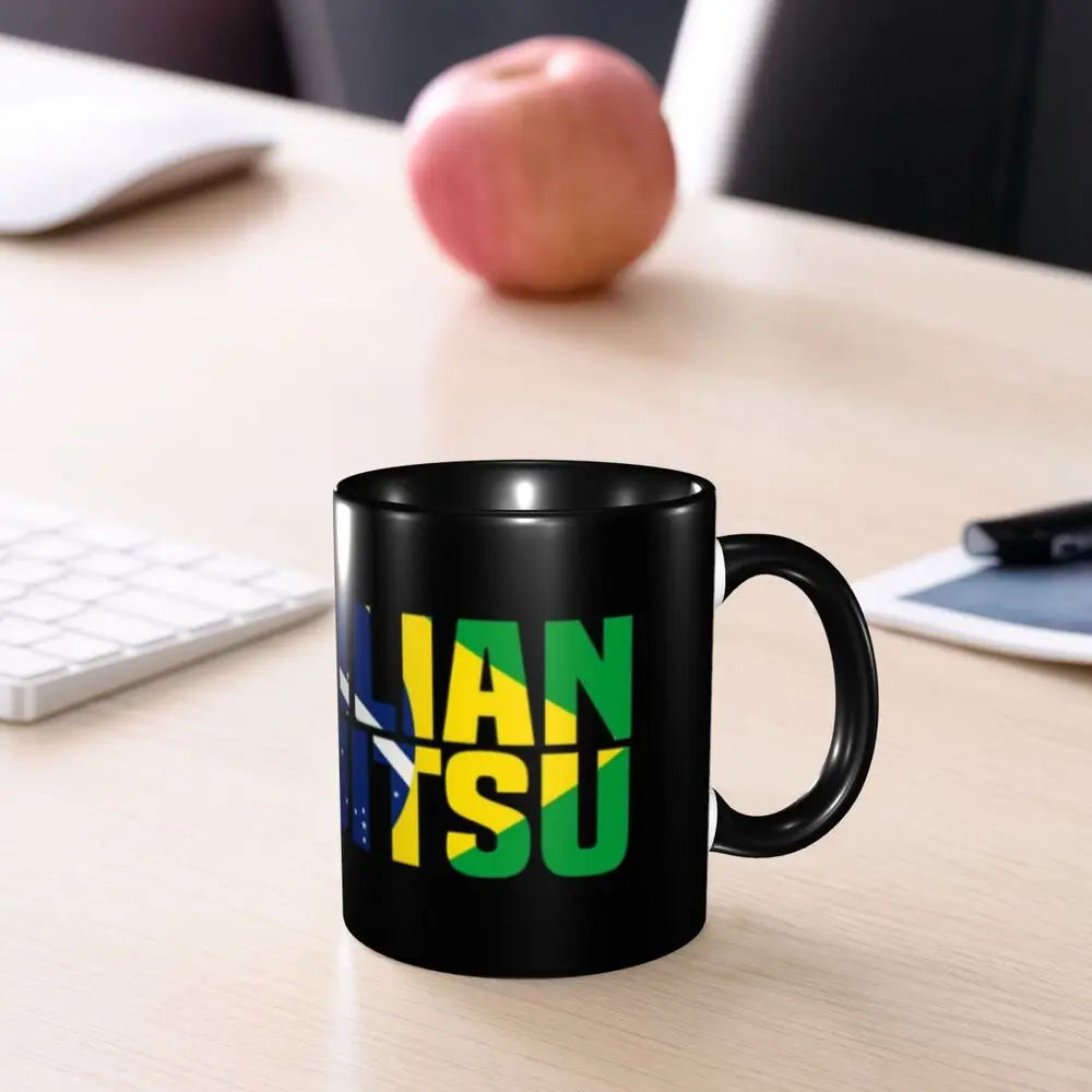 Customized Brazil Flag Brazilian Flag Coffee Mugs DIY Ceramic Tea Milk Cup