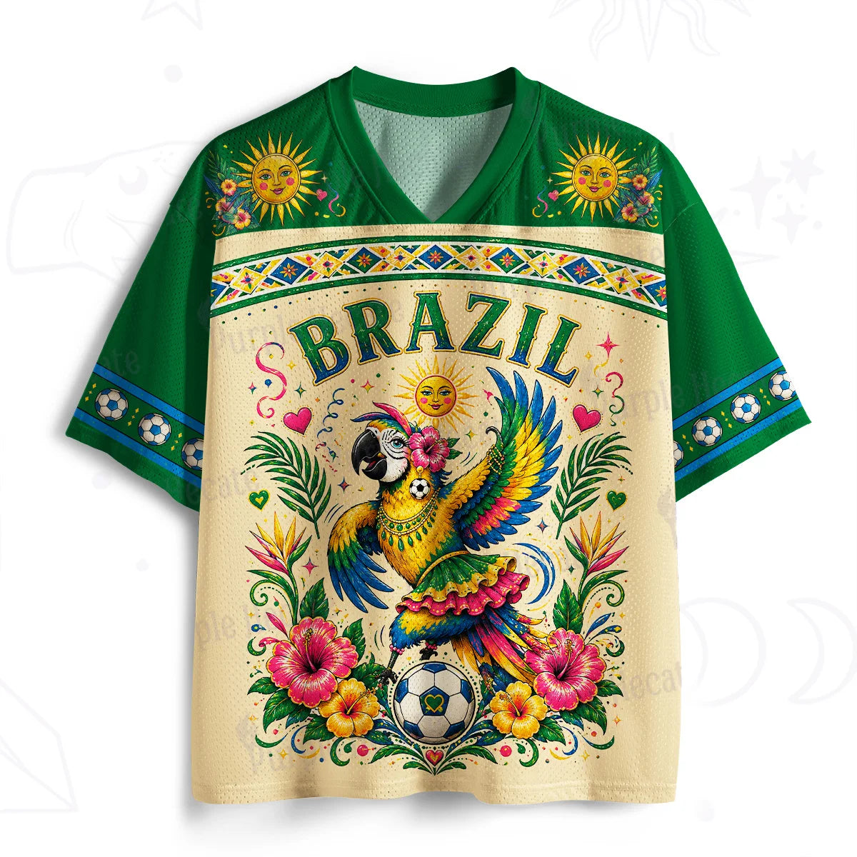 Brazil V-neck Mesh Jersey Men's Breathable Short Sleeved Sports T-shirt Retro Streetwear Casual Wear Men's