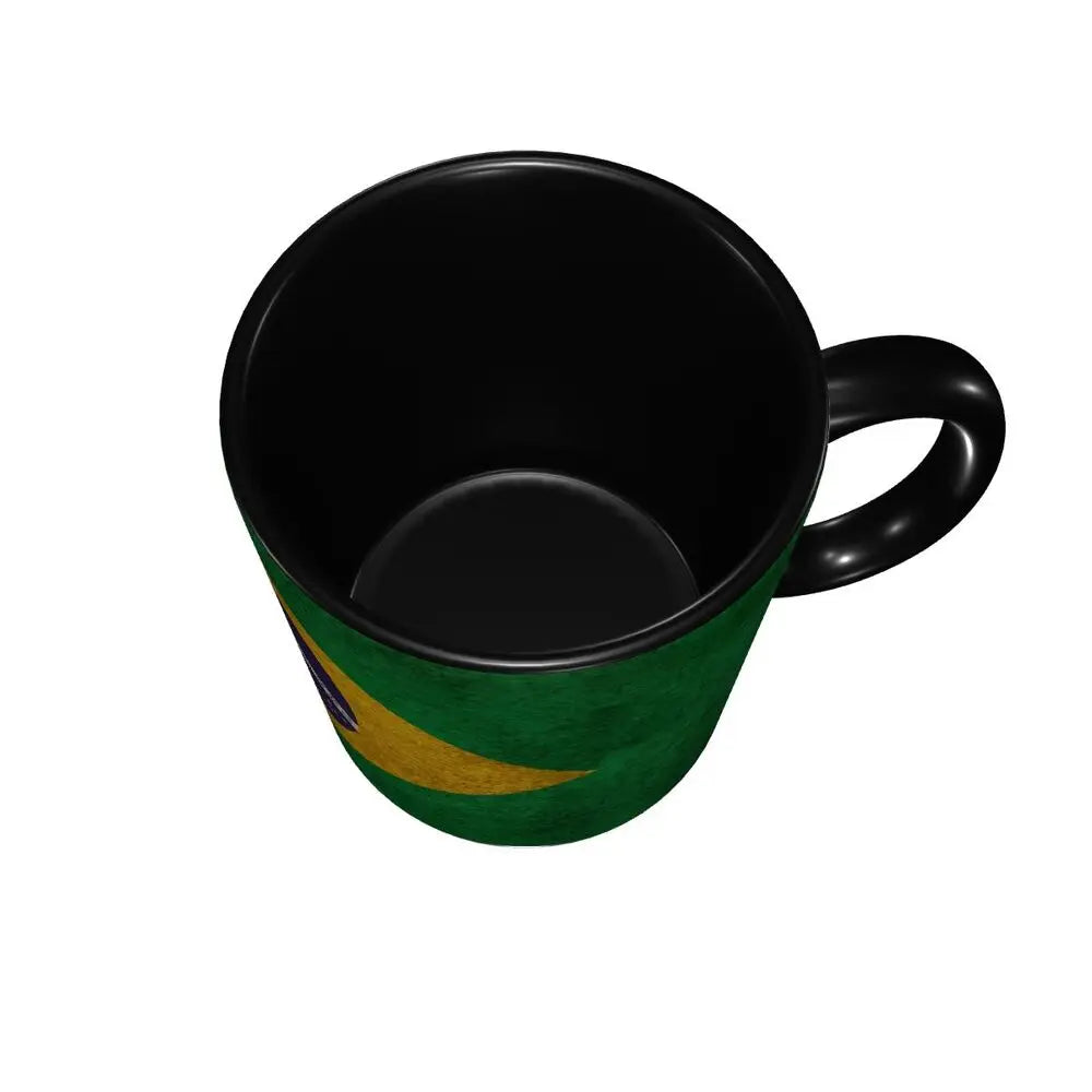 Customized Brazil Flag Brazilian Flag Coffee Mugs DIY Ceramic Tea Milk Cup
