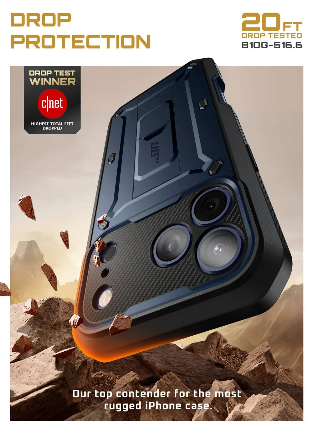 SUPCASE For iPhone 17 Pro Case 6.3" (2025) UB Pro Full-Body Heavy Duty Rugged Phone Case with Built-in Screen Protector