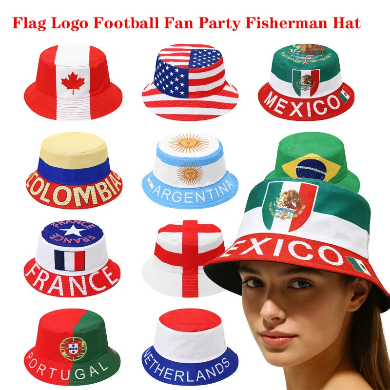 2026 Countries National Flag Bucket Hat Unisex