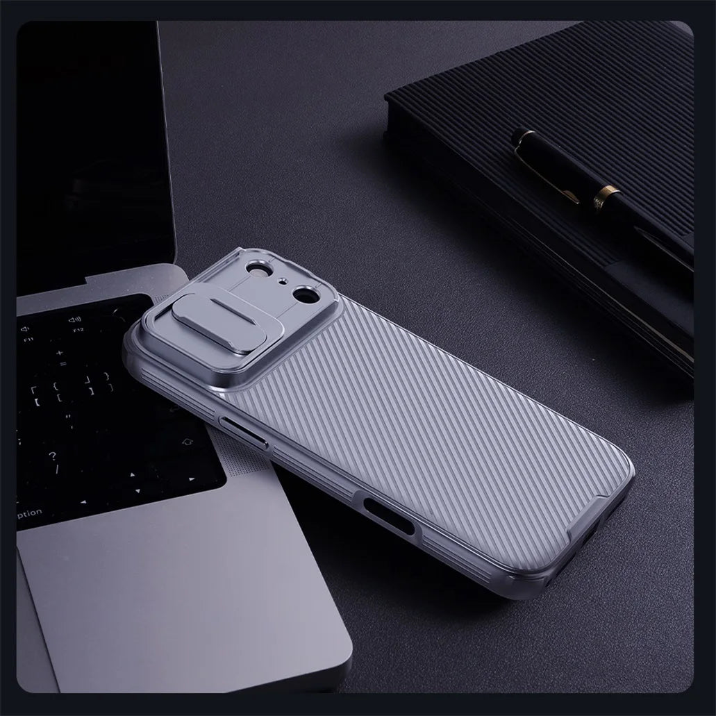 Phone Case NILLKIN For iPhone 17 Pro Max / 17 Pro Case CamShield Pro Shockproof Privacy Protection Slide Camera Cover For iPhone 17 / Air