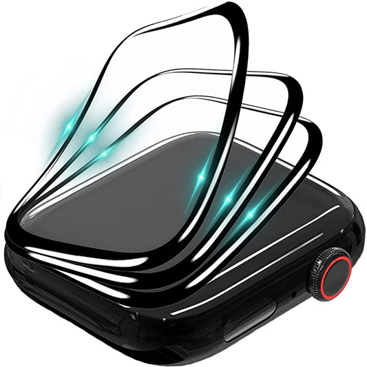Protector Film For Apple Watch 44mm 45mm 40mm 41mm 49mm 42 38mm Curved Screen Protectors
