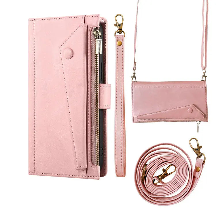 M55 M54 M35 M23 M13 5G 4G Zipper Leather Case Crossbody RFID for Samsung Galaxy M36 M16 M32 M31 M34 M06 M15 35 M 55 54 Book Etui