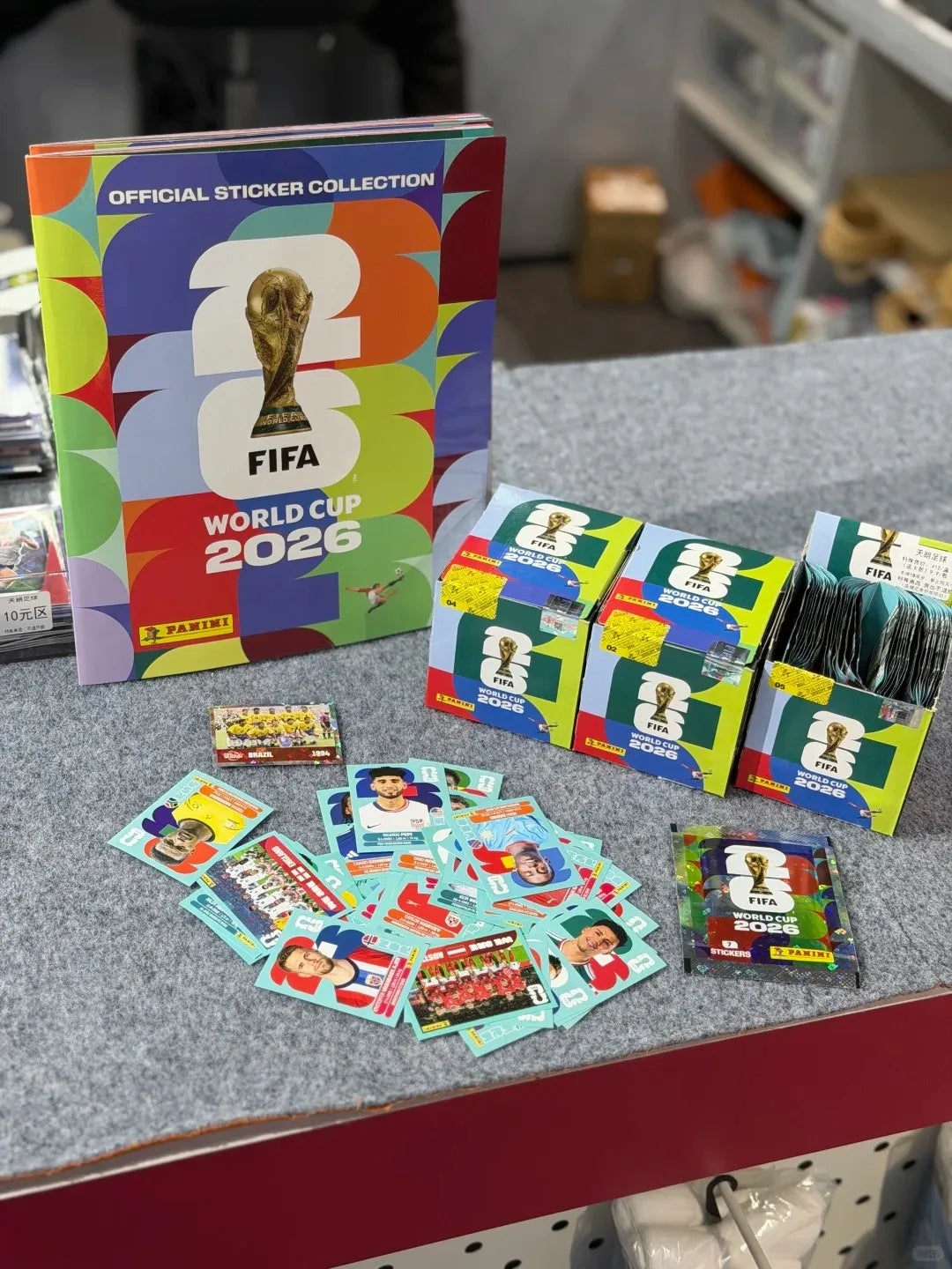 2026 Genuine Panini Official FIFA World Cup Soccer Card Sticker Pack & Album Limited Edition Collection Soccer Memorabilia Set