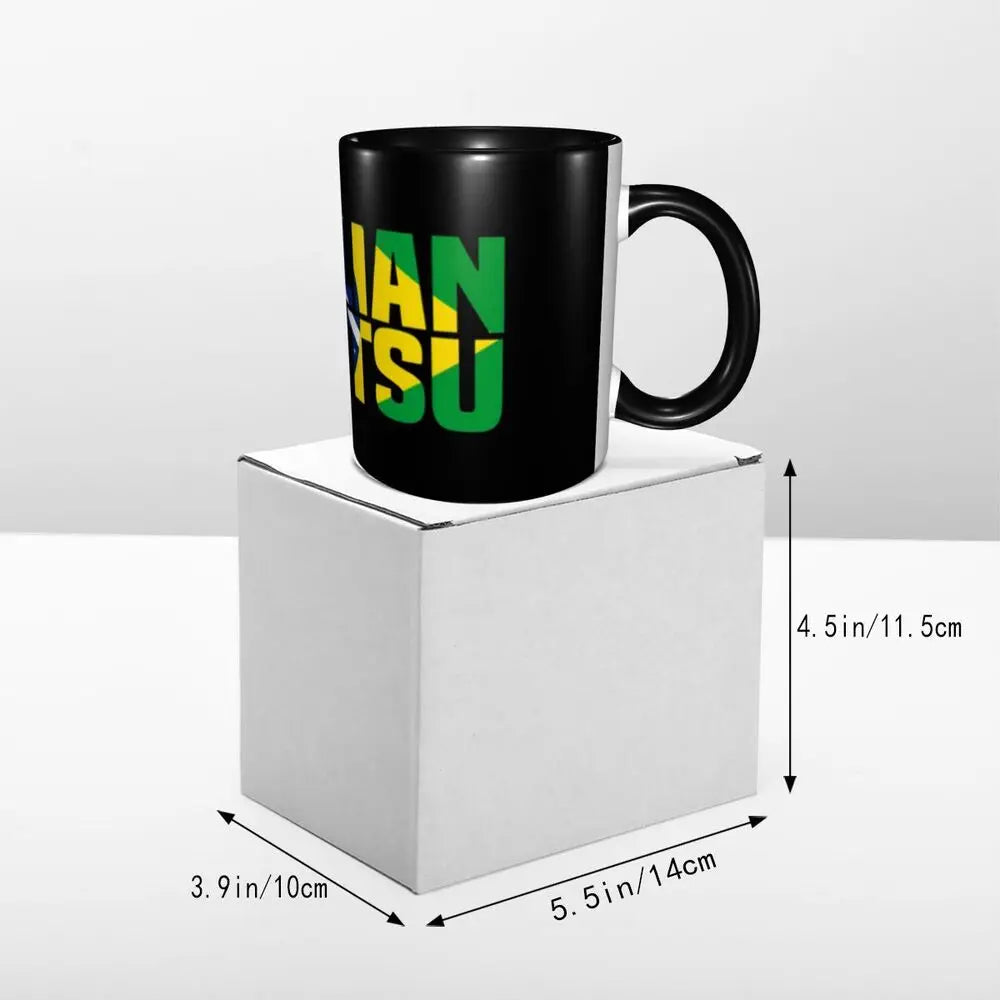 Customized Brazil Flag Brazilian Flag Coffee Mugs DIY Ceramic Tea Milk Cup