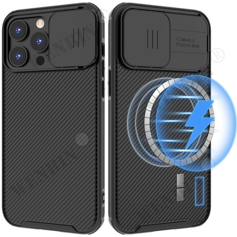 Phone Case For iPhone - 16/ 15 / 14 13 / 12 / 11 Pro Max Plus Window Protection lens Magnetic Magsafe Wireless Charge Shockproof Cover