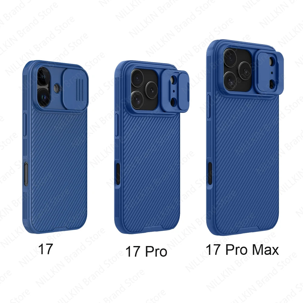 Phone Case NILLKIN For iPhone 17 Pro Max / 17 Pro Case CamShield Pro Shockproof Privacy Protection Slide Camera Cover For iPhone 17 / Air