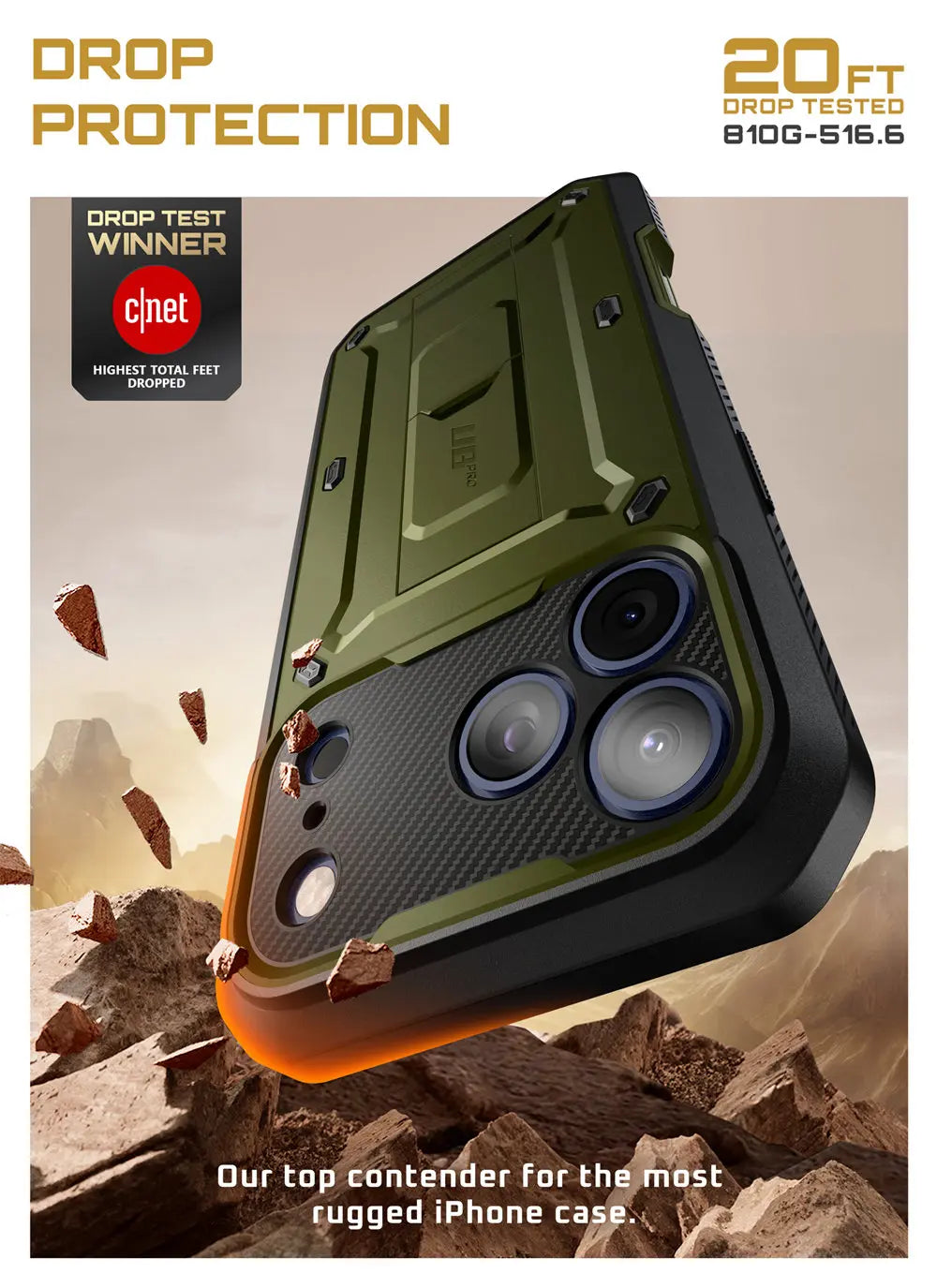 SUPCASE For iPhone 17 Pro Case 6.3" (2025) UB Pro Full-Body Heavy Duty Rugged Phone Case with Built-in Screen Protector