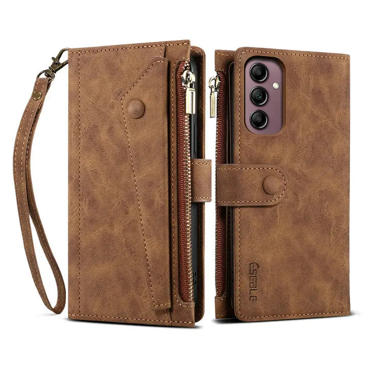 M55 M54 M35 M23 M13 5G 4G Zipper Leather Case Crossbody RFID for Samsung Galaxy M36 M16 M32 M31 M34 M06 M15 35 M 55 54 Book Etui