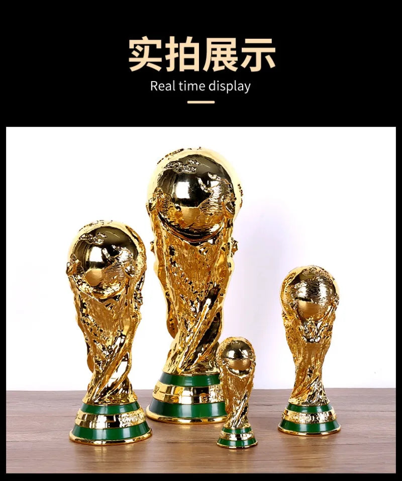 World Cup Trophy Model Golden Resin Replica
