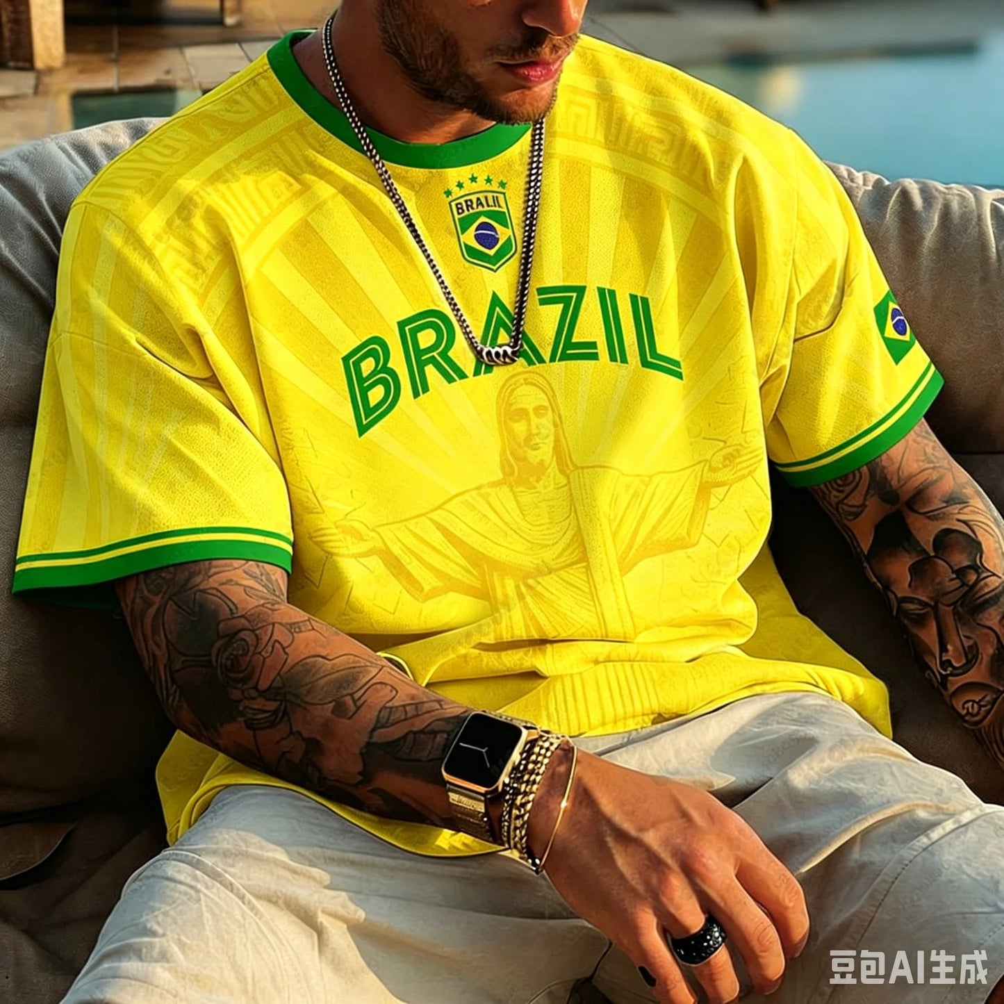 New Classic Brazil 10 Soccer Jersey Men Yellow Green Design Quick Drying Fabric Sportswear for Football Enthusiasts