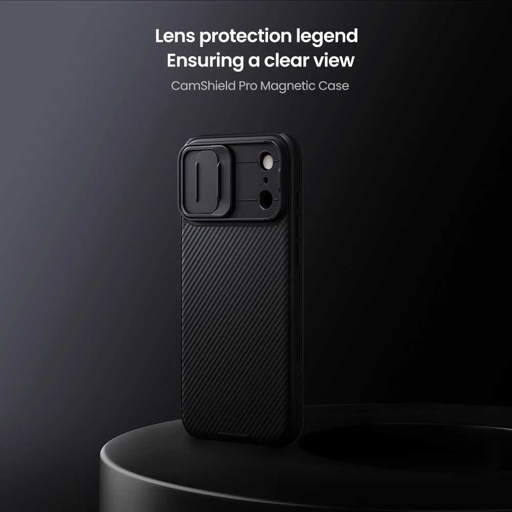 Phone case Nillkin For iPhone 17 Pro Max 17 Air 16 Pro Max 16Pro Magnetic CamShield Pro Case Slide Cover Lens PC+TPU Protection