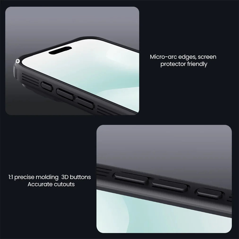 Phone Case NILLKIN For iPhone 17 Pro 17 Pro Max Matte MagSafe Case CamShield Pro Magnetic Charging Slider Camera Cover