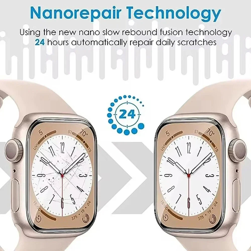 Screen Protector Film For Apple Watch Series 10 46mm 42mm Soft TPU Hydrogel HD Clear