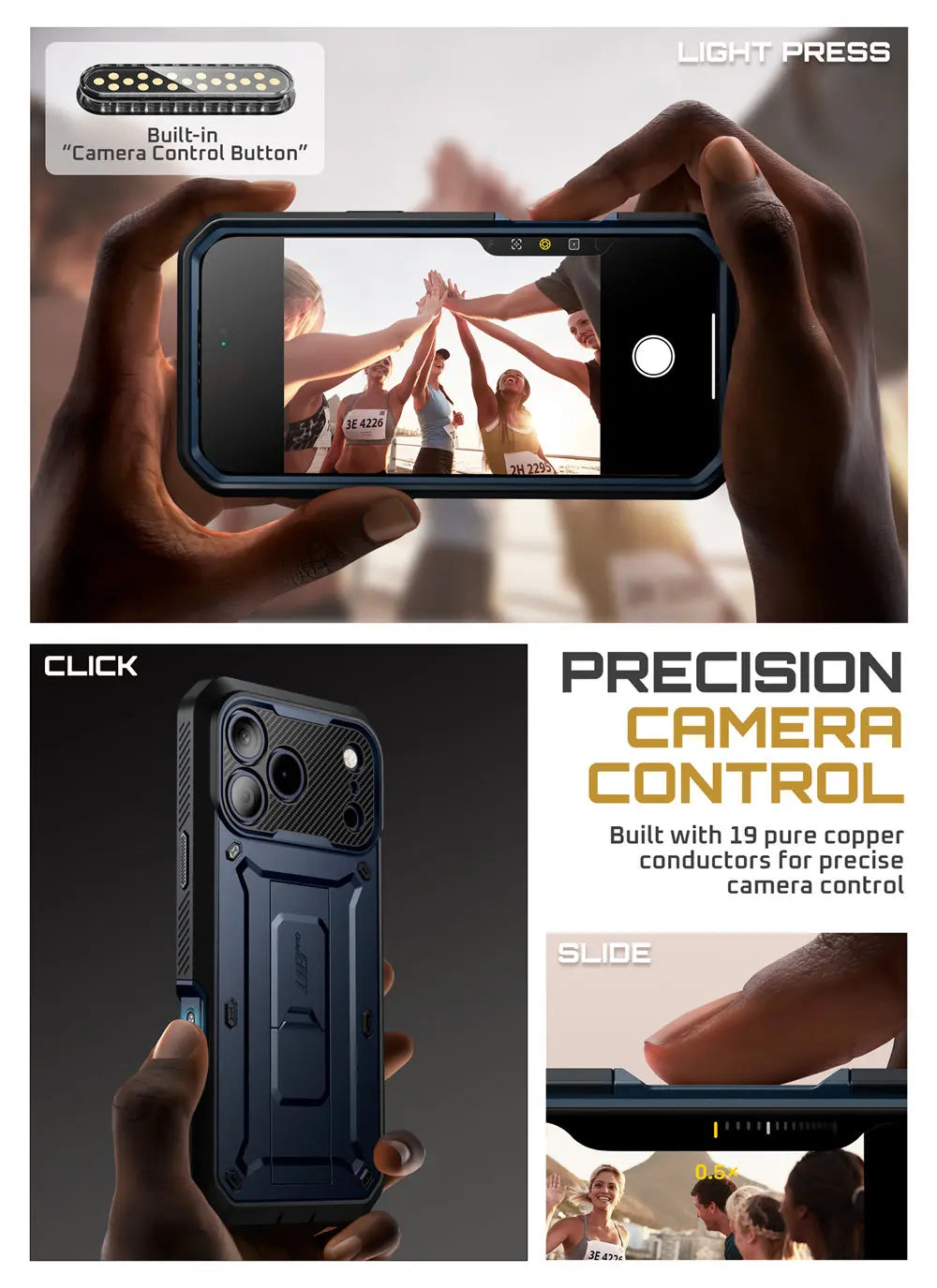 SUPCASE For iPhone 17 Pro Case 6.3" (2025) UB Pro Full-Body Heavy Duty Rugged Phone Case with Built-in Screen Protector