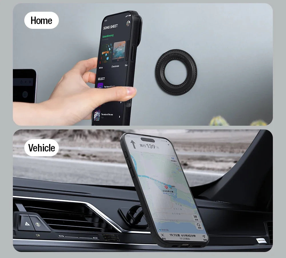 Phone case NILLKIN For iPhone 17 Pro Max Magsafe Case CamShield Prop With Camera Stand Protector Magnetic Back Cover For iPhone 17 Pro