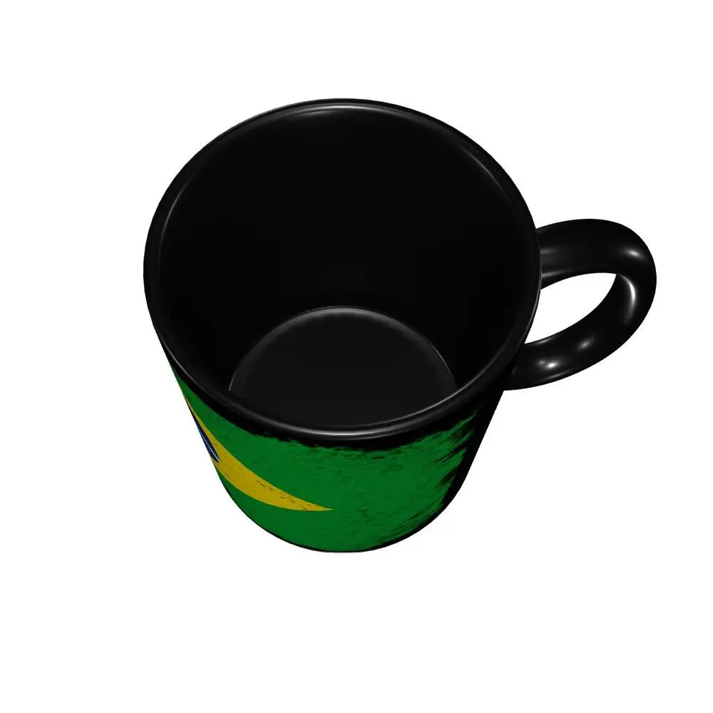Customized Brazil Flag Brazilian Flag Coffee Mugs DIY Ceramic Tea Milk Cup