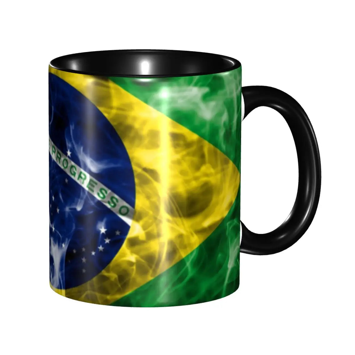 Customized Brazil Flag Brazilian Flag Coffee Mugs DIY Ceramic Tea Milk Cup