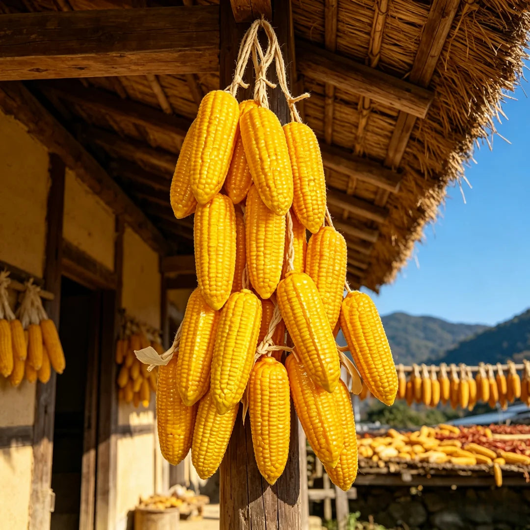 Artificial corn skewers, Realistic simulated fruit vegetable decoration
