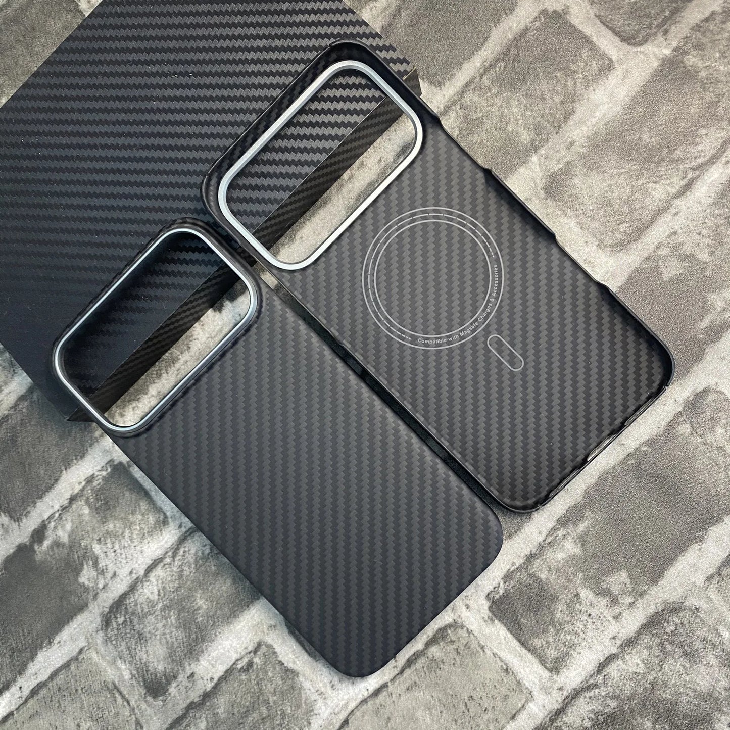 100% Kevlar Aramid Carbon Fiber Case For iPhone 17 Pro Max 17Pro Magsafe Luxury Cover Magnetic Ultra-Thin Phone Back Case