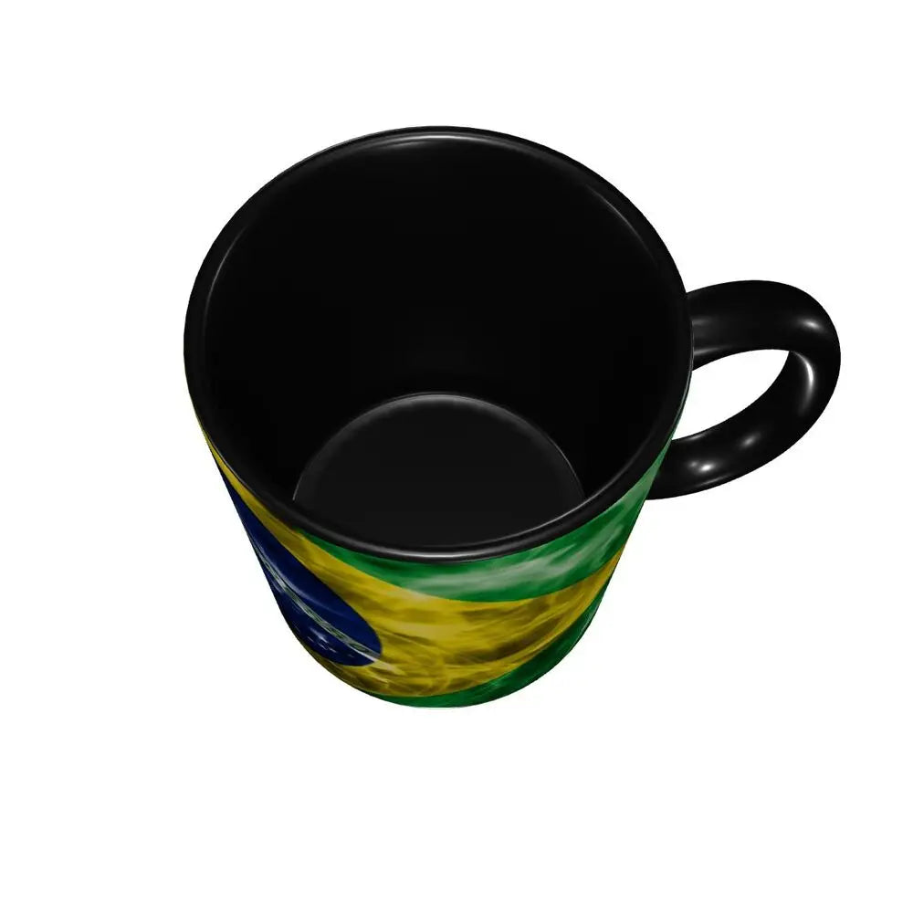 Customized Brazil Flag Brazilian Flag Coffee Mugs DIY Ceramic Tea Milk Cup