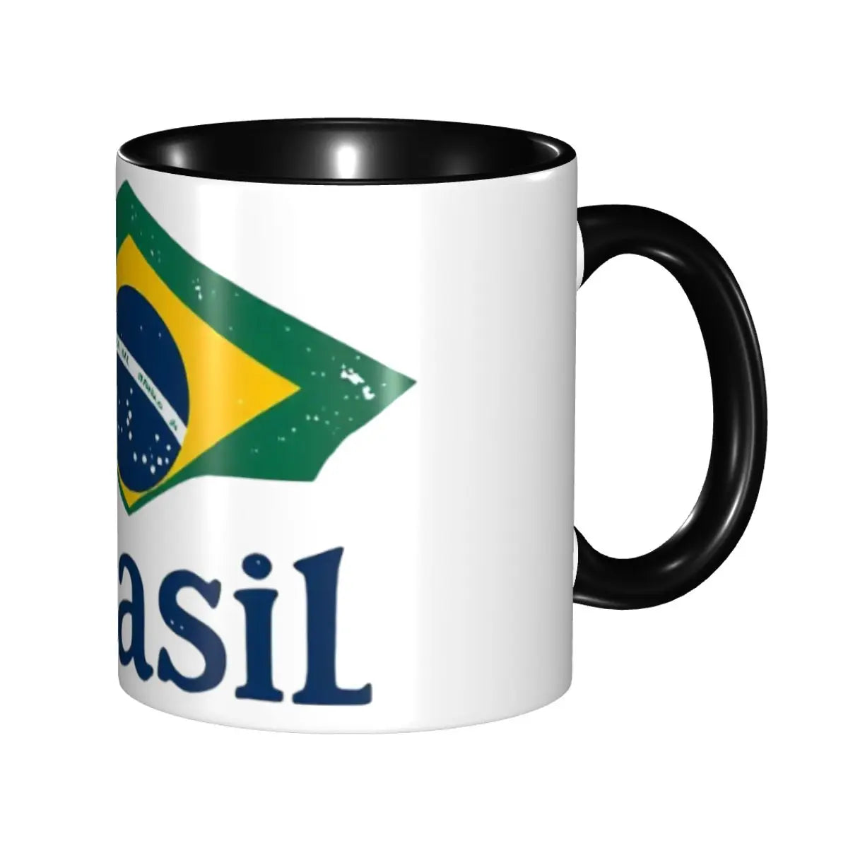 Customized Brazil Flag Brazilian Flag Coffee Mugs DIY Ceramic Tea Milk Cup