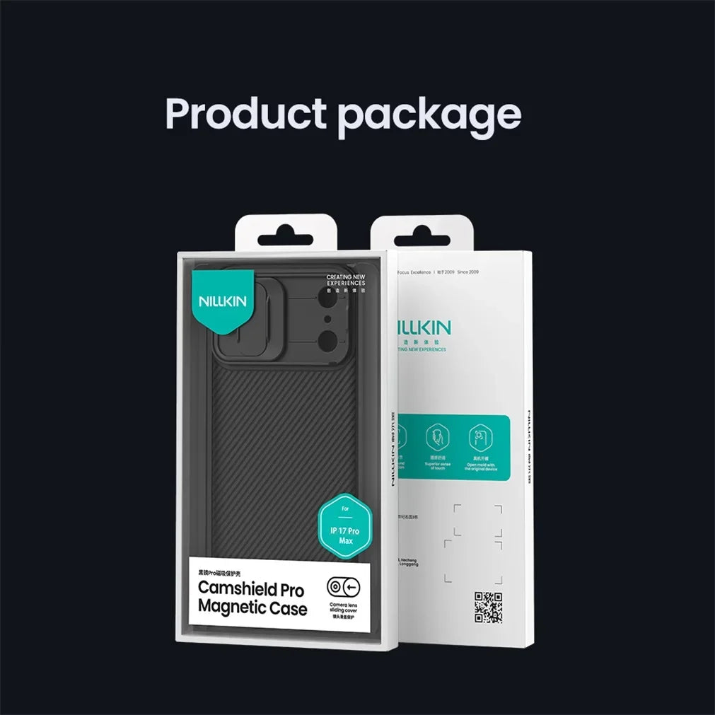 Phone Case NILLKIN For iPhone 17 Pro 17 Pro Max Matte MagSafe Case CamShield Pro Magnetic Charging Slider Camera Cover