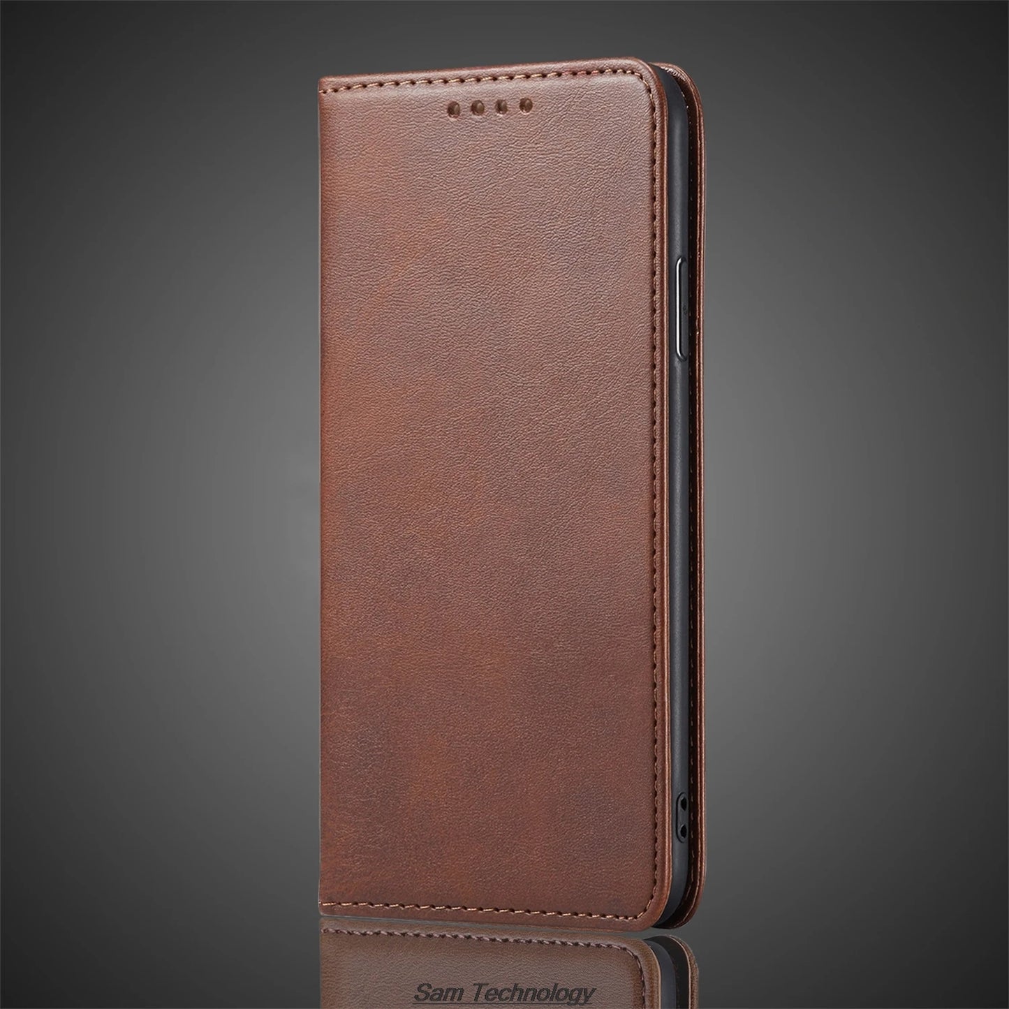 Magnetic attraction Leather Case for Samsung Galaxy M55 ( 5G SM-M556B ) Holster Flip Cover Case Wallet Phone Bags Fundas Coque