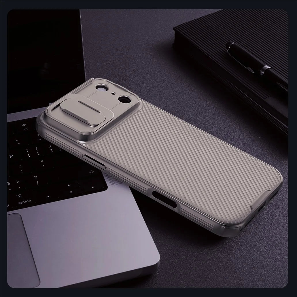 Phone Case NILLKIN For iPhone 17 Pro Max / 17 Pro Case CamShield Pro Shockproof Privacy Protection Slide Camera Cover For iPhone 17 / Air