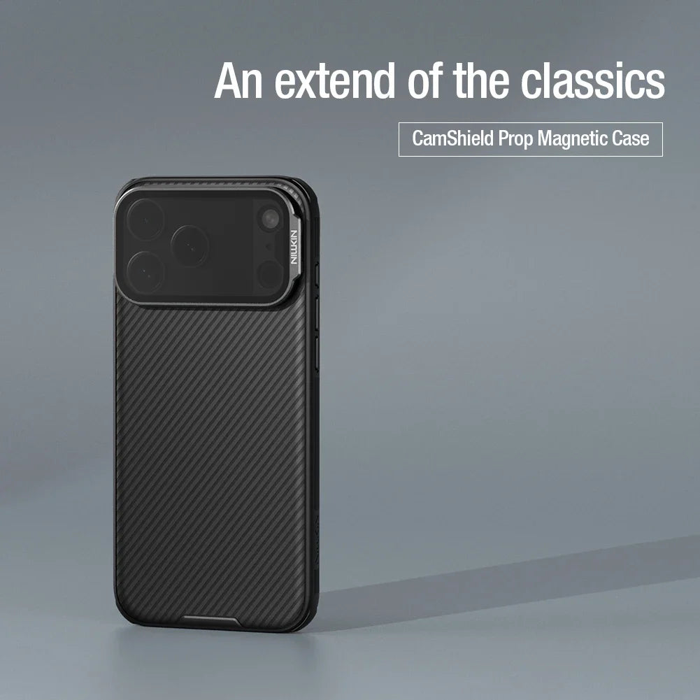 Phone case NILLKIN For iPhone 17 Pro Max Magsafe Case CamShield Prop With Camera Stand Protector Magnetic Back Cover For iPhone 17 Pro