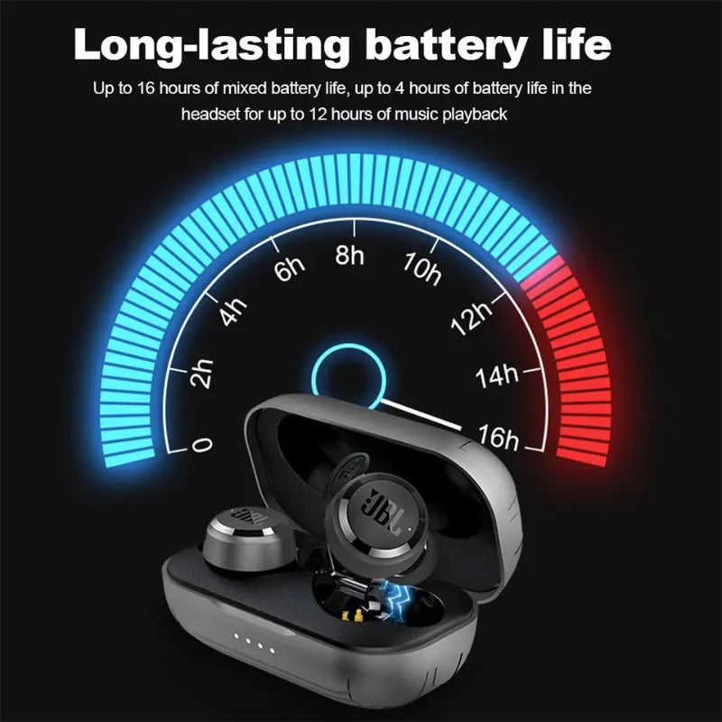 JBL T280 TWS Earbuds: IPX5 Waterproof | One-Touch Call | Rich Bass | Bluetooth 5.0, Wireless Sport Headphones for Running/Gym