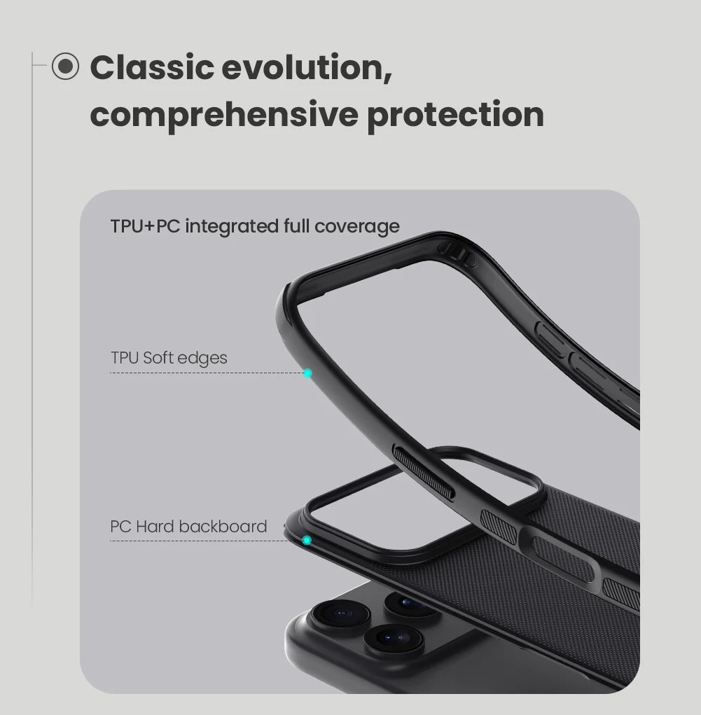 Phone case Nillkin For iPhone 17 Pro Max 17 Air 17 Pro Frosted Shield Pro Case PC+TPU Airbags Shockproof Anti-Scratch