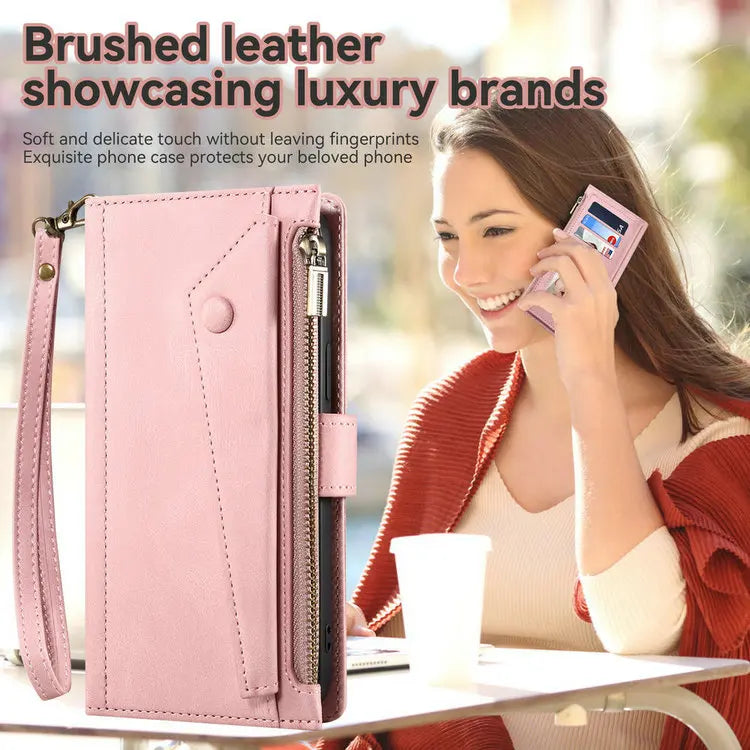 M55 M54 M35 M23 M13 5G 4G Zipper Leather Case Crossbody RFID for Samsung Galaxy M36 M16 M32 M31 M34 M06 M15 35 M 55 54 Book Etui