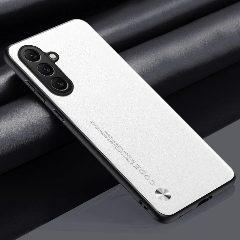 Luxury PU Leather Case For Samsung Galaxy C55 F55 M55 5G Back Cover Matte Shockproof Silicone Full Protection Phone Case Coque